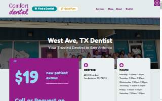 Comfort Dental West Avenue - San Antonio website