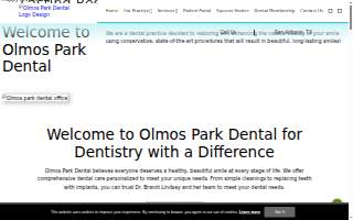 Olmos Park Dental website
