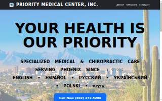 Priority Medical Center of Phoenix website