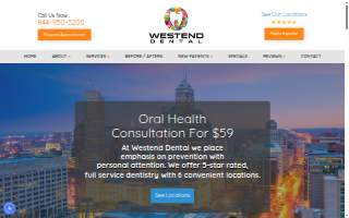 Affordable Westend Dental website