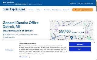Great Expressions Dental Centers- Detroit Midtown website