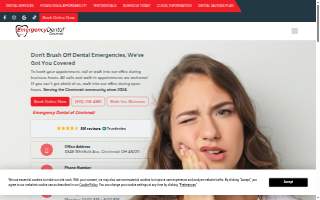 Emergency Dental of Cincinnati website