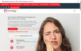 Emergency Dental of St. Louis website