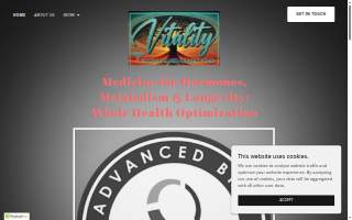 Vitality Health and Wellness website