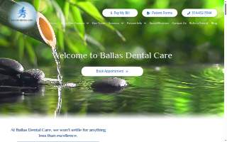 Ballas Dental Care website