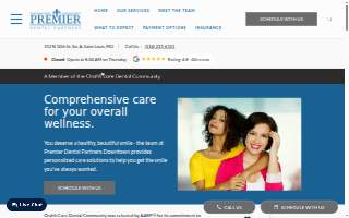Premier Dental Partners Downtown website