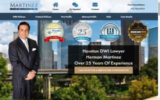 The Martinez Law Firm - Houston DWI Lawyer website
