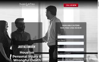 Amaro Law Firm website