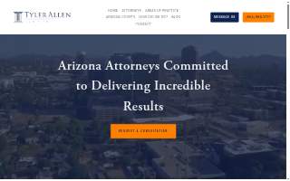 Tyler Allen Law Firm website