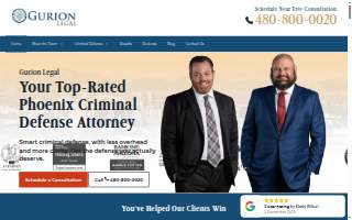 Gurion Legal Phoenix Criminal Defense Attorney website
