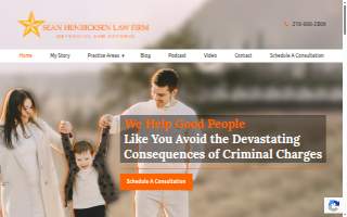 Sean Henricksen Law Firm website