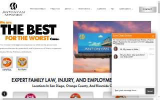 Antonyan Miranda, LLP of San Diego website