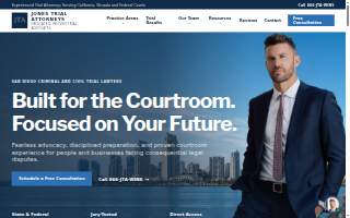 Jones Trial Attorneys website