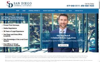 San Diego Criminal Attorney website