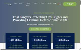 McKenzie Scott Civil Rights & Criminal Defense Lawyers website