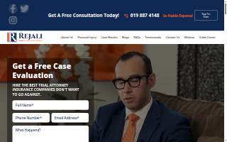 Rejali Law Firm website