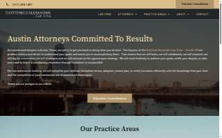Gottfried Alexander Law Firm - Austin website
