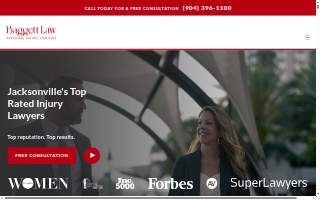 Baggett Law Personal Injury Lawyers Downtown Jacksonville website