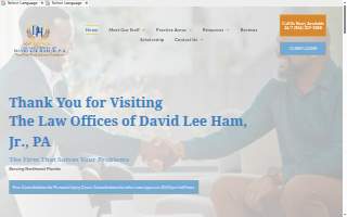 The Law Office Of David Lee Ham Jr., PA website