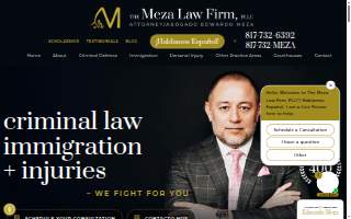 The Meza Law Firm, PLLC of Fort Worth website