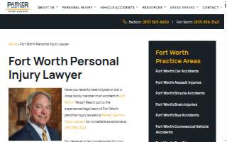 Parker Law Firm of Fort Worth website
