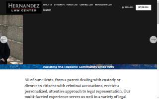 Hernandez Law Center website