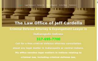Law Office of Jeff Cardella Criminal Defense Attorney & Expungement Lawyer in Indianapolis Indiana website