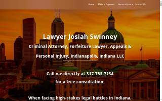 Josiah Swinney Criminal Attorney, Forfeiture Lawyer, Appeals & Personal Injury, Indianapolis website