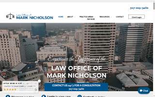Law Office of Mark Nicholson website