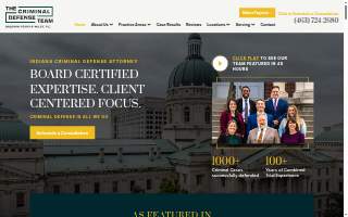 The Criminal Defense Team - Baldwin, Perry & Wiley, PC of Indianapolis website