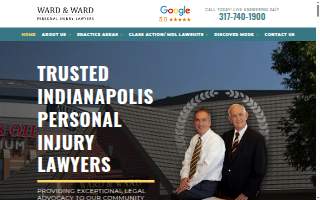 Ward & Ward Personal Injury Lawyers website