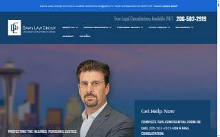 Davis Law Group Car Accident and Personal Injury Lawyers Seattle website