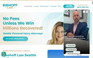 Boohoff Law, P.A. - Auto Accident Lawyers of Seattle website