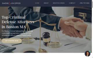 Simons Law Office website