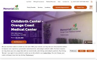 Childbirth Center - Orange Coast Medical Center website