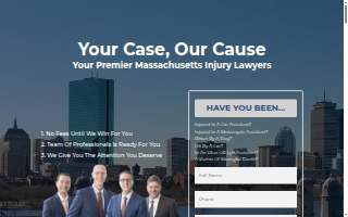 Mass Injury Group Injury and Accident Attorneys website