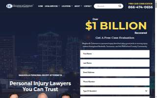 Hughes & Coleman Injury Lawyers of Nashville website