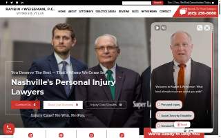 Raybin & Weissman Personal Injury Lawyers website