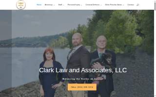Clark Law and Associates website