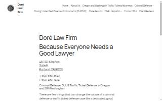 Dore Law Firm website