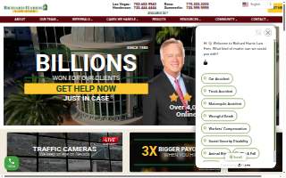 Richard Harris Personal Injury Law Firm of Las Vegas website