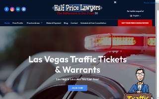 Half Price Lawyers of Las Vegas website