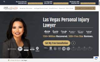Van Law Firm Injury and Accident Attorneys of Las Vegas website