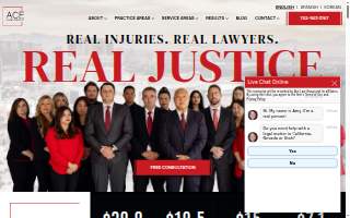 Ace Law Group | Las Vegas Personal Injury and Car Accident Lawyers website