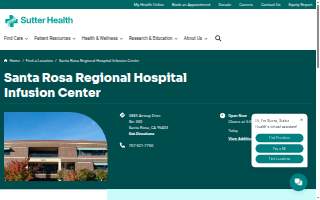 Santa Rosa Regional Hospital, Infusion Center website