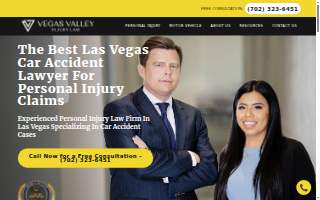 Vegas Valley Injury Law website