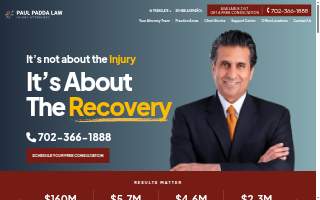 Paul Padda Law - Las Vegas website