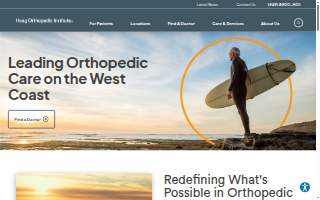 Hoag Orthopedic Institute website