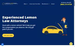 Lemon Law Firm website