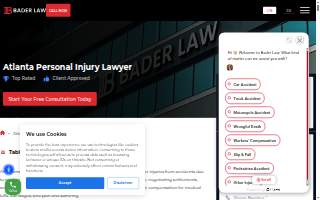 Bader Law, Atlanta Personal Injury & Car Accident Lawyers website